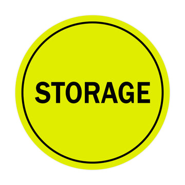 Black Signs ByLITA Circle Storage Sign